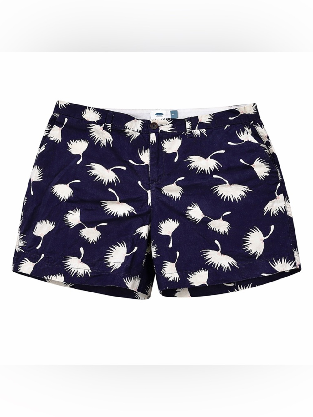 Old Navy Navy Blue Shorts with White Floral Print